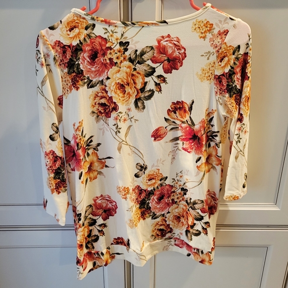 NWOT P.S.Kate Top Size S Floral - Picture 5 of 5